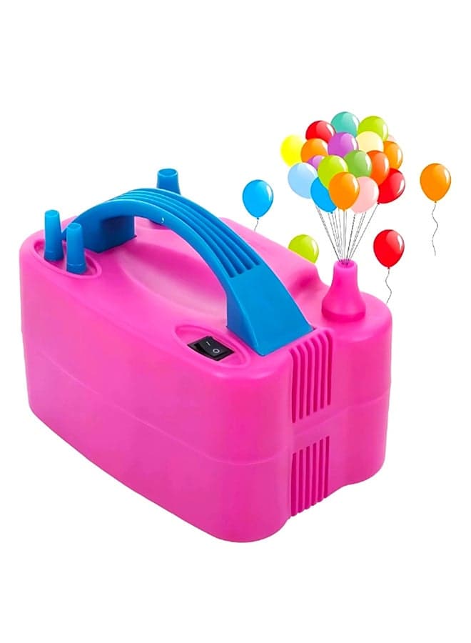 High Power Electric Portable Balloons Inflator Blower Machine With Dual Nozzle Uae Pin Plug Type Balloon Pump Air Inflator For Balloons