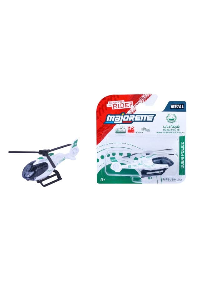 Majorette Dubai Police Airbus Helicopter H130 - Die Cast - Super Car's (1:64 Scale) – Die-Cast Toy Car for Kids & Collectors