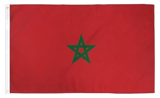 Morocco Flag 3x5ft Outdoor or Indoor Flag for Sport Events and Home - Polyester - Size 90x150cm - Perfect for Sports Fan Flag