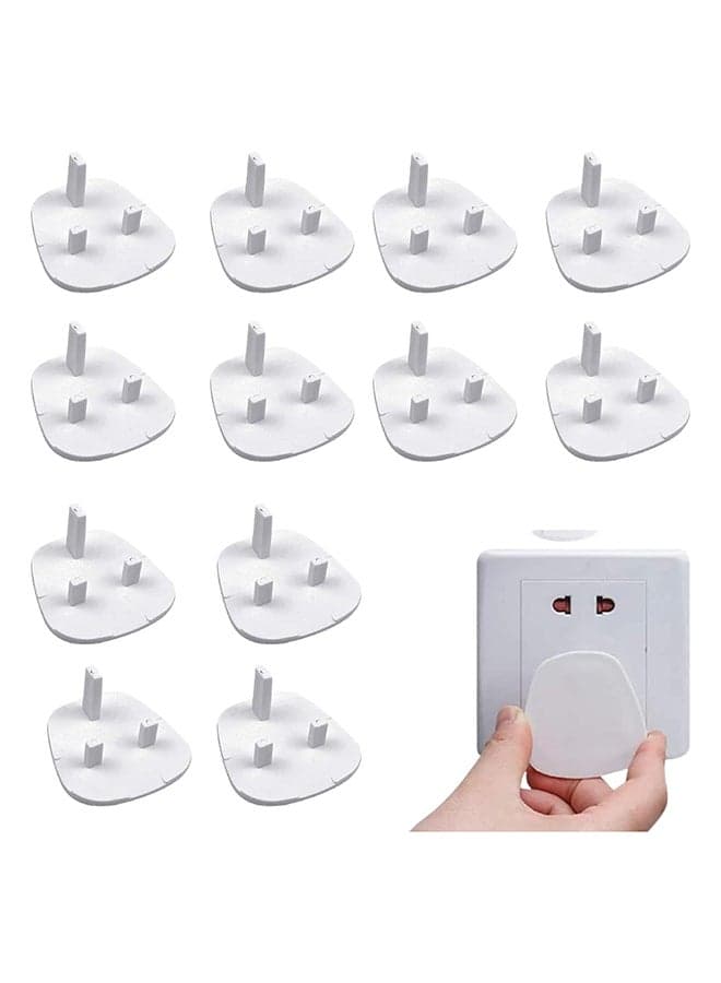SKY-TOUCH 12pcs per Pack Baby Proofing Plug Covers, White Outlet Covers Safety Covers, Electrical Protectors for your Child and Babies at Home