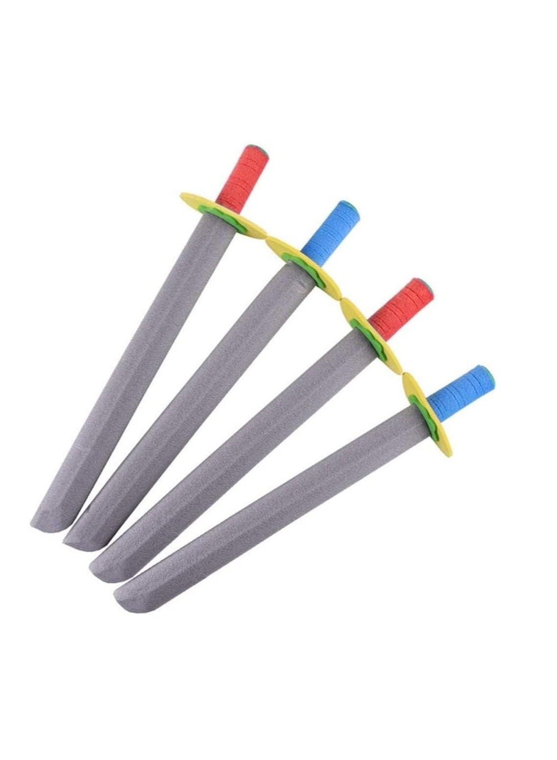 AKDC 4 Pieces Sword Toys for Kids in Blue & Red Color, Creative Funny Foam Kid EVA Foam Sword Toy