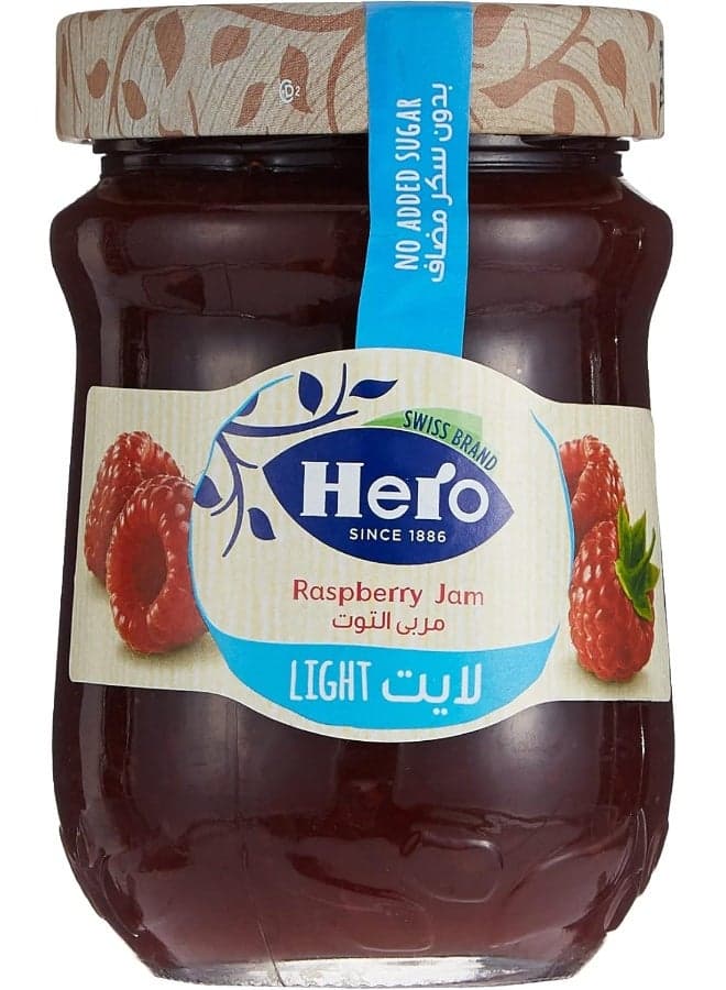 Hero Light Raspberry Jam - 320 gm