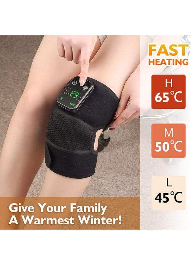 Electric Knee Massager USB Heating Vibration Infrared Hot Compress Therapy Elbow Shoulder Knee Massage Pad For Joint Pain Relief