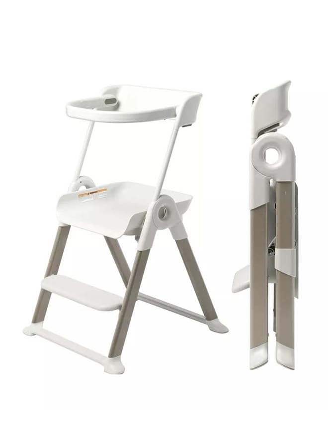 Pivot Toddler Tower – Folding Kitchen Stool for Ages 18M–4Y – 21.75x22.75x34.75 Inches
