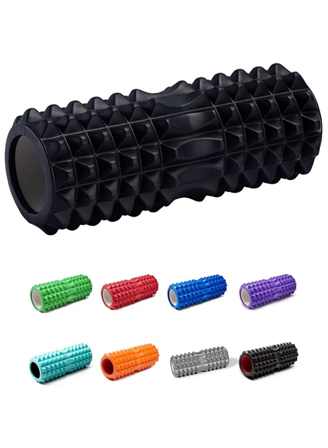 Qiccijoo Foam Roller For Back, Massage Roller for Deep Tissue Massage,Back Pain Relief Muscle Roller,Back Roller,Yoga Rolle,Workout Roller,Exercise Roller(13 inch-Black)