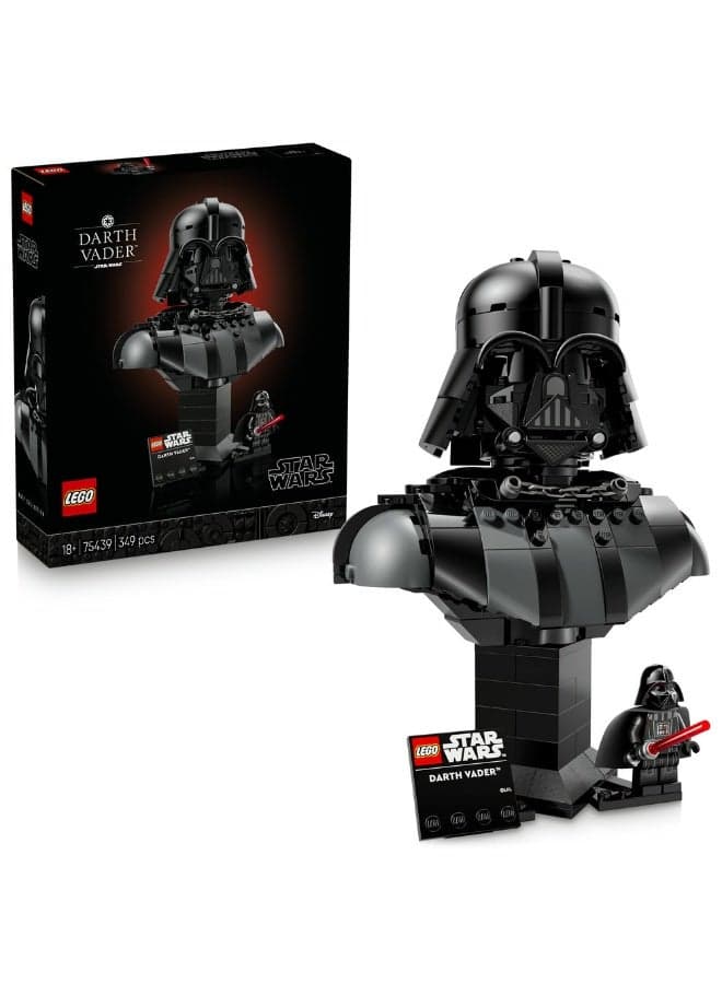 Star Wars Darth Vader Bust Model Kit for Adults 75439 (Age 18+, 349 Pieces)