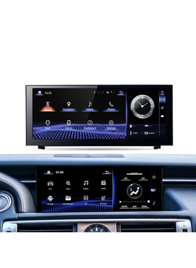 Car Stereo for Lexus IS & RC (2013–2018) 10.25" Screen Android 8GB RAM + 64GB ROM, Navigation, Touchscreen Display, AHD Camera Included, CarPlay & Android Auto Compatible (Option B)