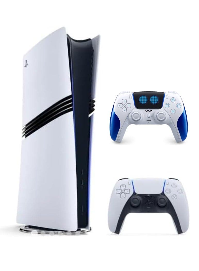 PlayStation 5 PRO Digital Console with PS5 dualsense Astro Bot controller