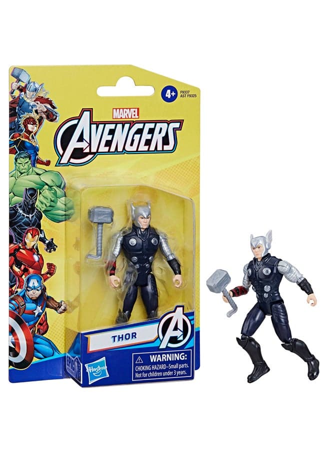 Marvel Avengers Epic Hero Series Thor Action Figure, 4-inch, Super Hero Toys For Kids Ages 4 and Up