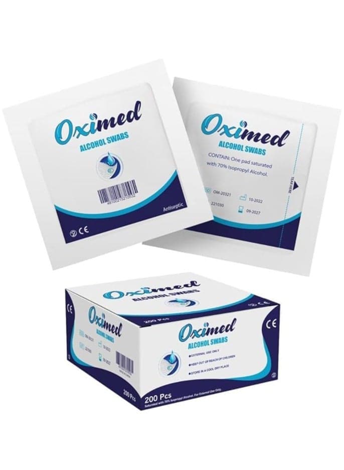 200-Piece Alcohol Swab Pads