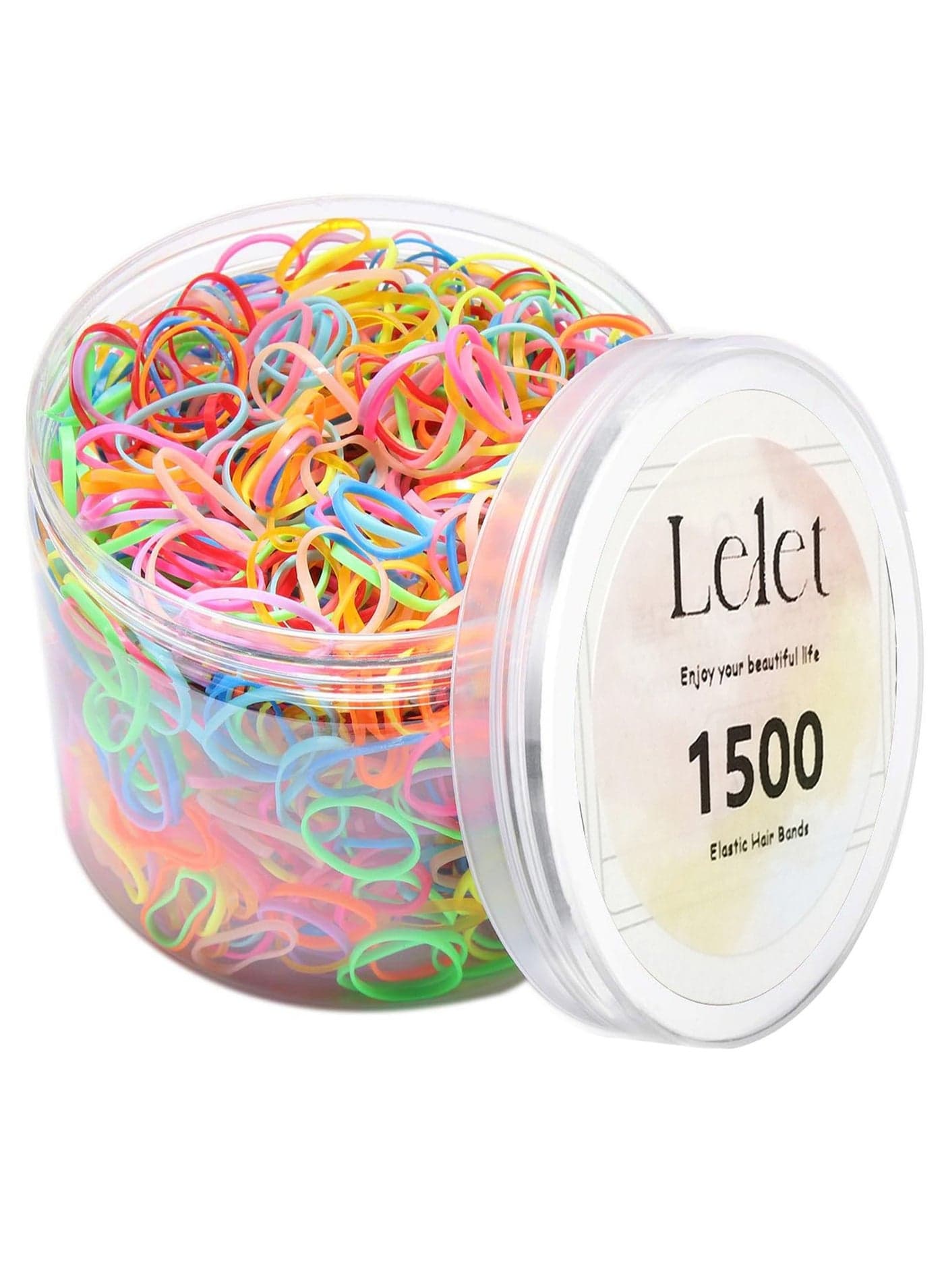 1500 Pcs Colorful Mini Elastic Hair Ties – Soft Rubber Bands for Baby Girls & Kids | No Pull Ponytail Holders | Gentle, Durable Polybands