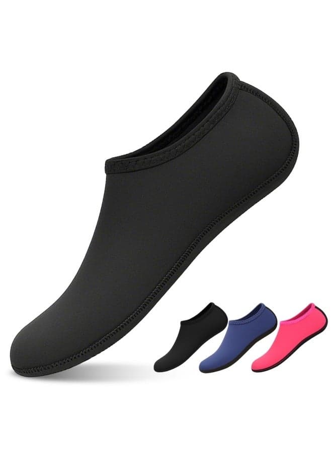 Swimming Socks for Women Men Waterproof Swim Socks Quick Dry Beach Pool Sports Shoes Black