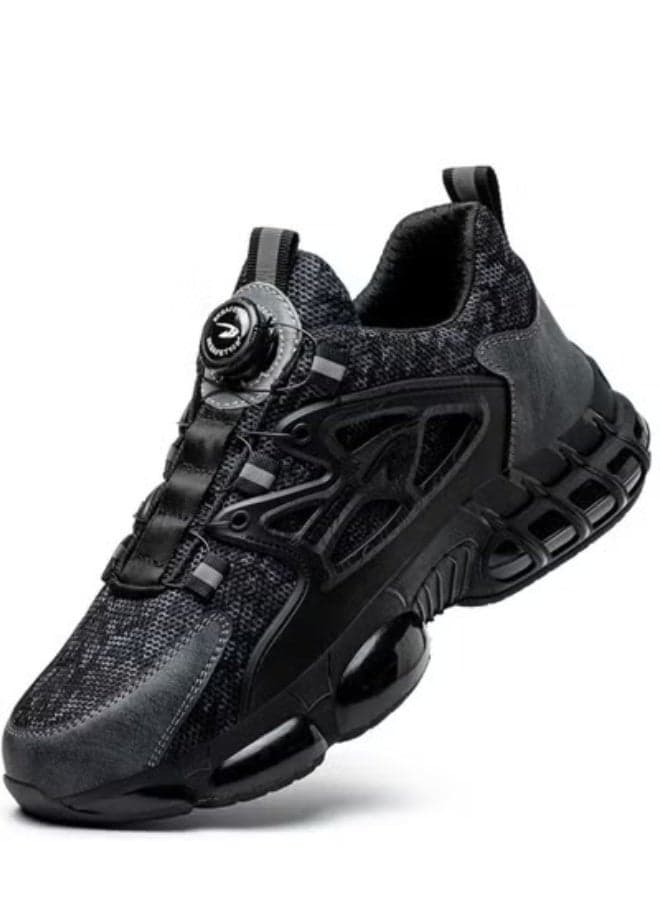 Steel Toe Shoes for Men Lightweight Safety Shoes Comfortable Puncture Proof Slip On Indestructible Work Shoes