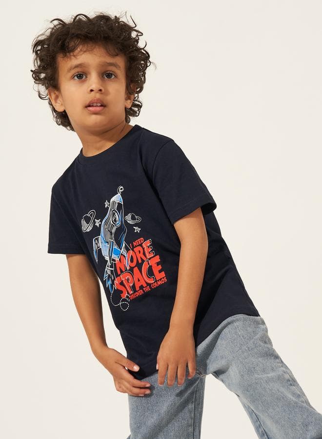Graphic Print Short Sleeves T-Shirt