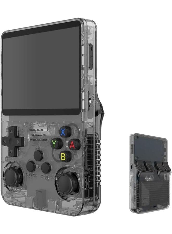 Retro Handheld Video Game Console with 3.5 Inch IPS Screen, 64GB TF Card, 10,000+ Classic Games, Open Source System, Portable Gaming Device, Black