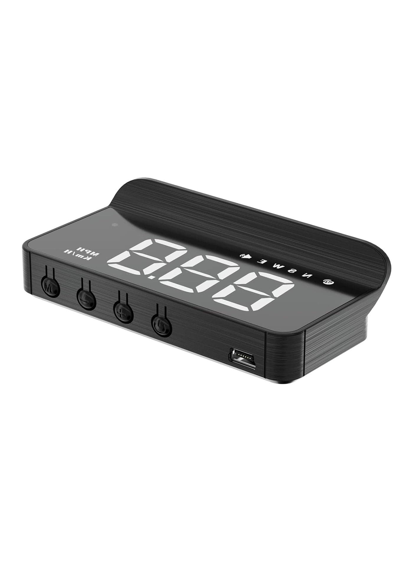 M1 Windshield Projection Heads Up Display, Digital Speedometer with Navigator/Speed/RPM/Voltage/Temperature Warning Alarm Displayer. Suitable for All Vehicles (M1 White)
