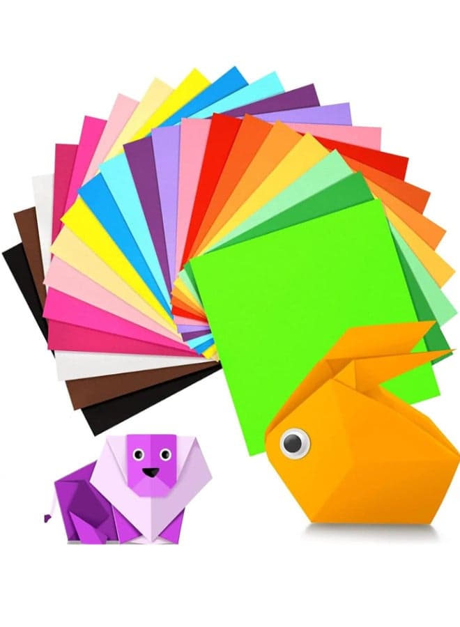 Origami Paper, 200 Sheets Double Sided Color Origami for Kids Adults Beginners Fold Paper Flower School Craft Art Lesson Project, 20 Colors, 15cm*15cm