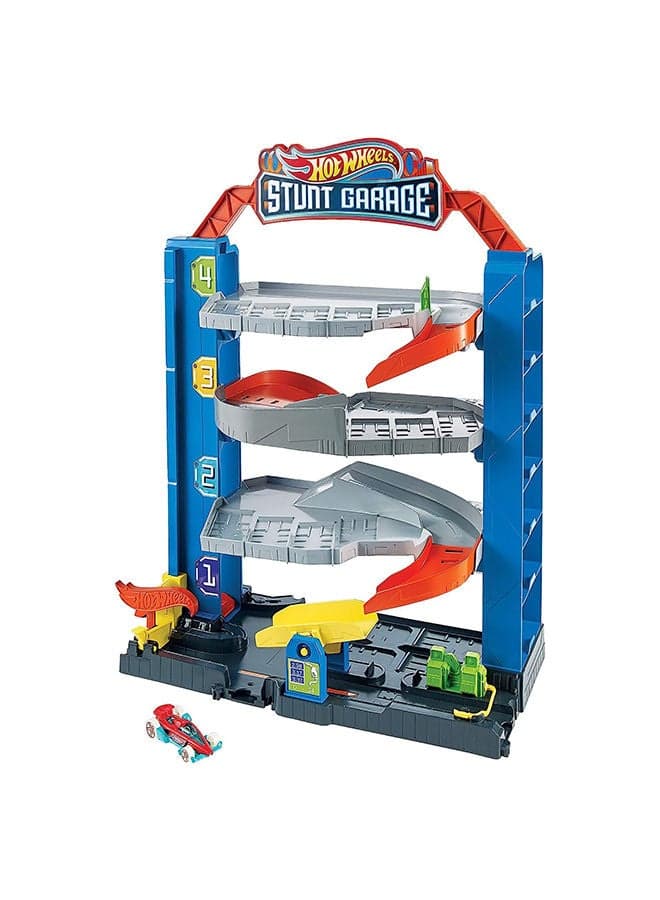 Hot Wheels City Stunt Garage Play Set Gift Idea for Ages 3 to 8 years