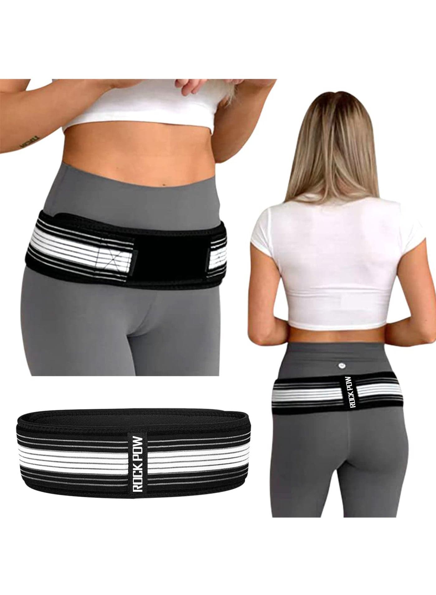 Sacroiliac SI Joint Hip Belt Lower Support Brace for Men and Women Hip Braces for Hip Pain Pelvic Support Belt Trochanter Belt Sciatica Pelvis Lumbar Pain Relief