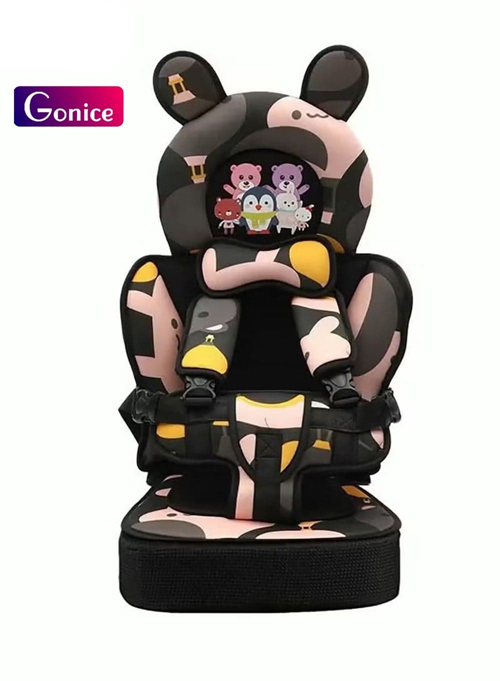 Portable Child Car Safety Chair With Five-Point Belt for 18-24 Months Kids