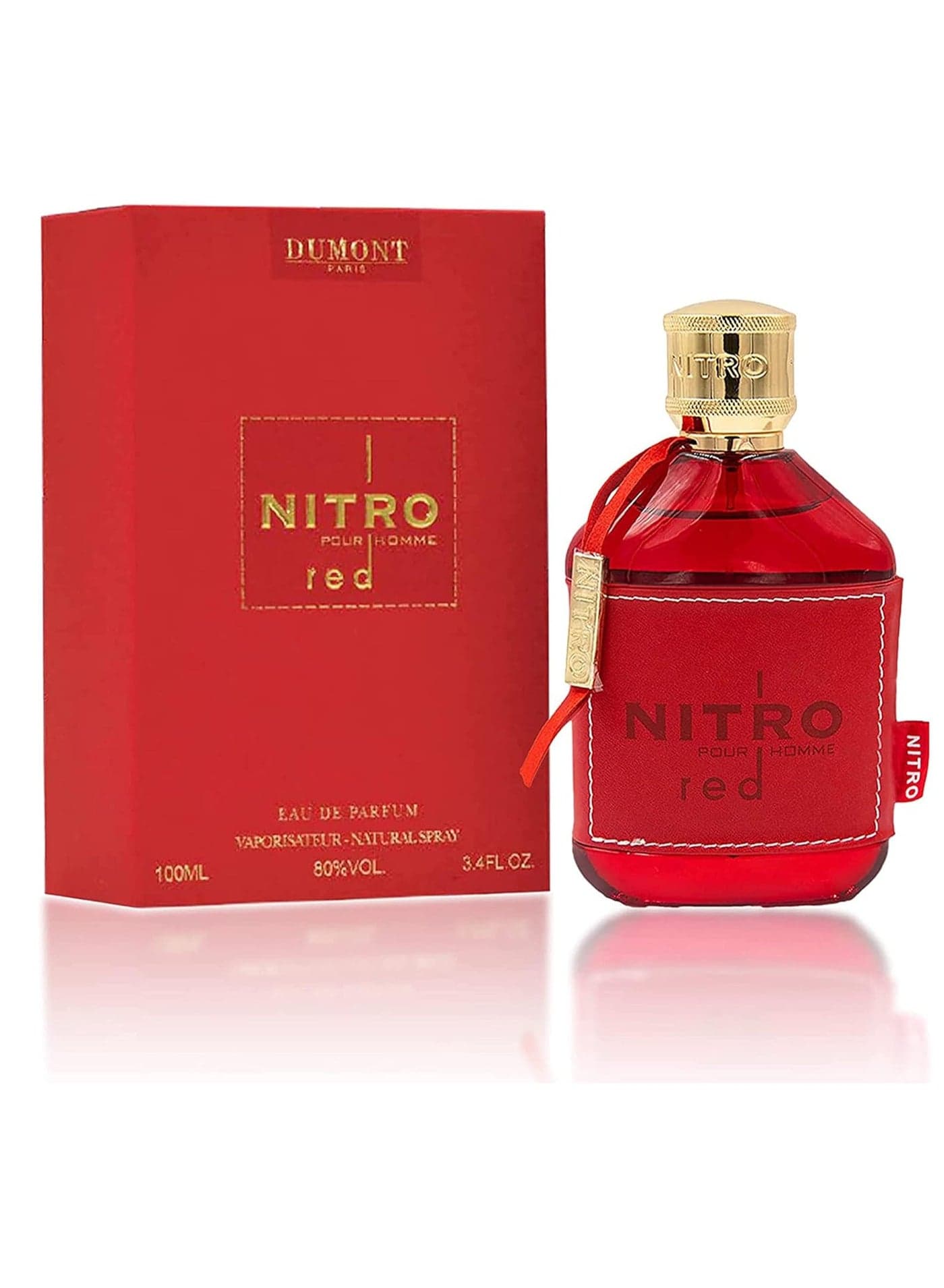 Dumont NITRO RED 100ml Eau De Parfum – Luxury Men's Fragrance (Fruity, Woody, Floral) – Long-Lasting Cologne Mist & Body Spray for Him