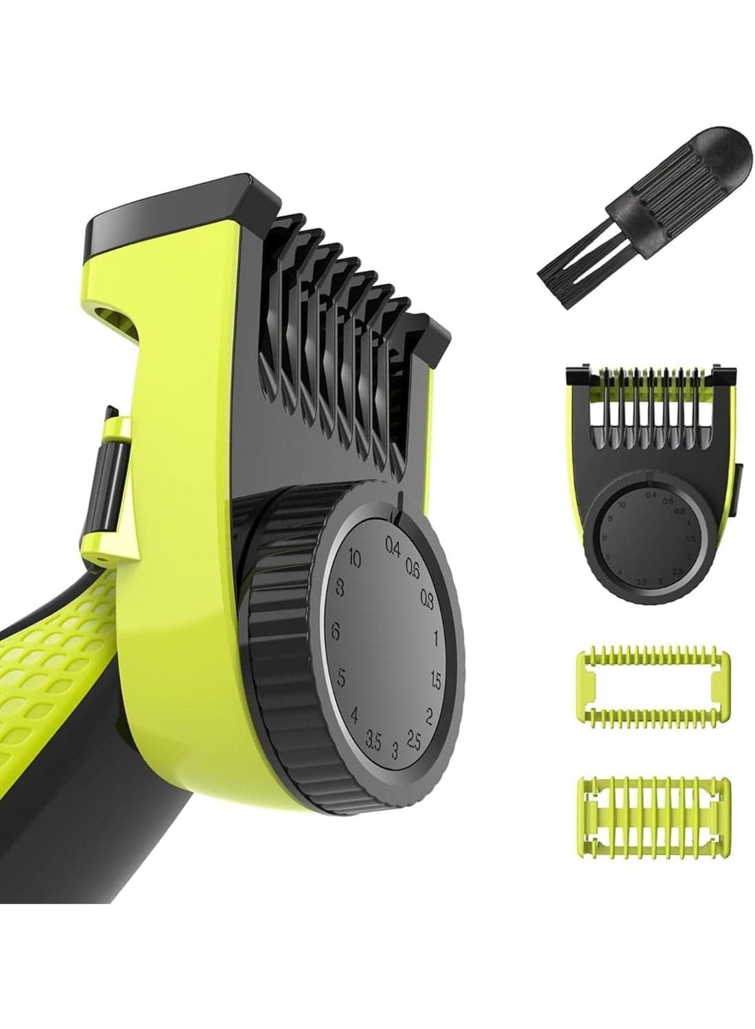14-in-1 Adjustable Guards & Combs Set for Philips OneBlade QP2520/2530/2620/2630, Precision Trimming Attachments 0.4–10mm for Beard & Body Hair
