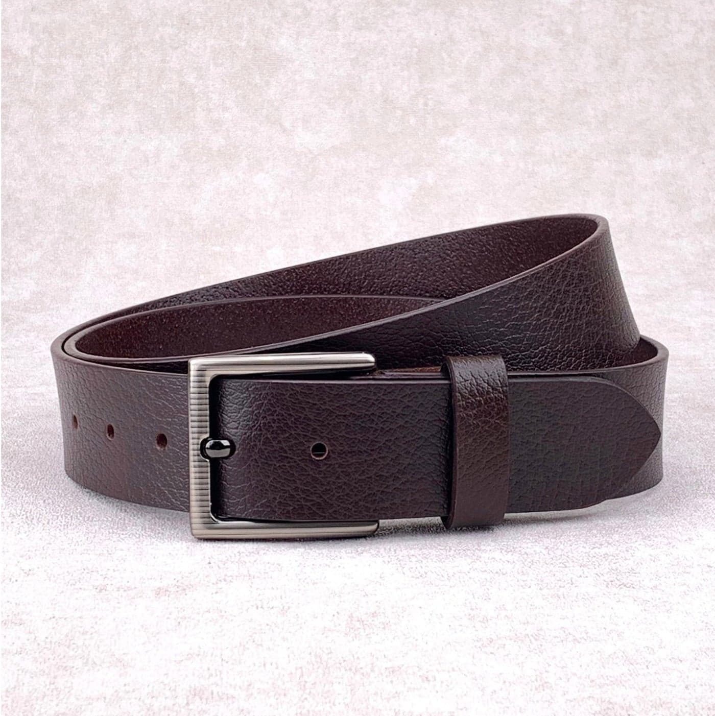 Classic Milano Genuine Leather Belts for men Print Texas Shrankan 40MM Belt men PTX-4080 (Brown) by Milano Leather