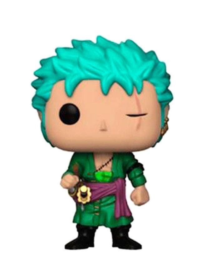 One Piece Super Cool Q Version Roronoa Zoro 15cm Anime Figure, Energetic Desktop Decoratio