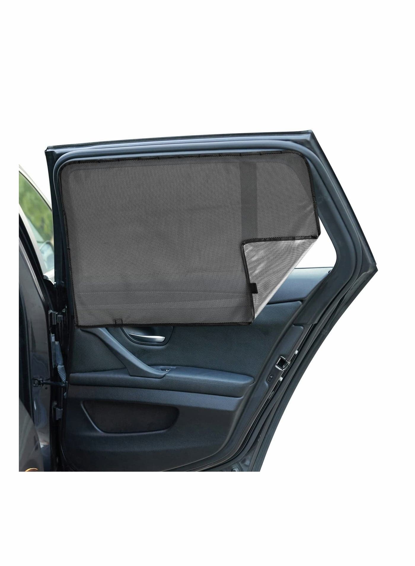 Car Side Window Sun Shades, Baby Window Shades Protection from Sun Heat and UV Window Mesh Screen for Privacy Blackout, Breastfeeding (Back Seat, 2 Pack)