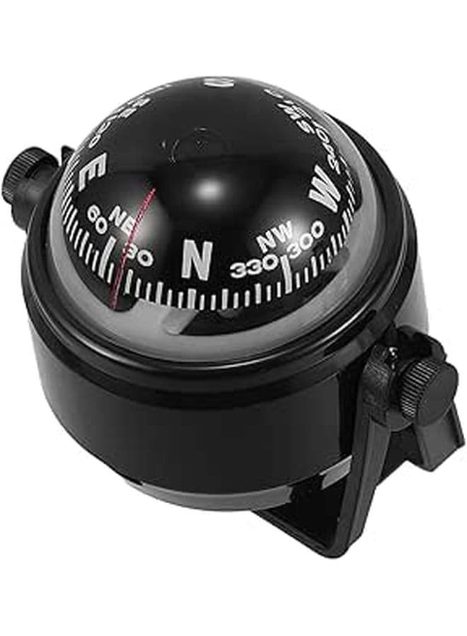 Car Magnetic Dashboard Compass Ball For Automotive Boat Navigation Declination Corrected Guide Ball With Suction Cup For Truck Marine Use
