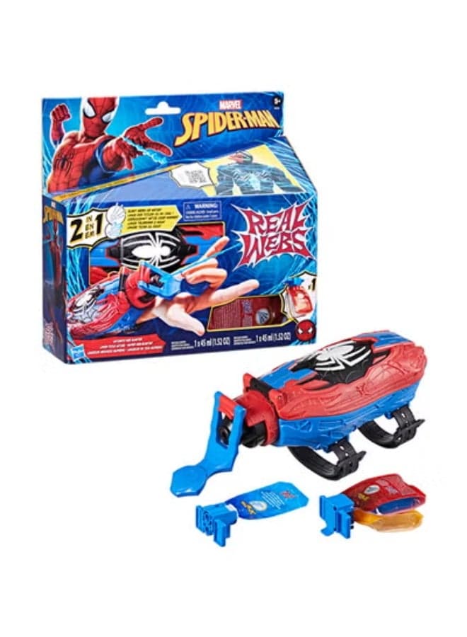 Real Webs Ultimate Web Blaster, 2-in-1 Blaster Spider-Man Costume