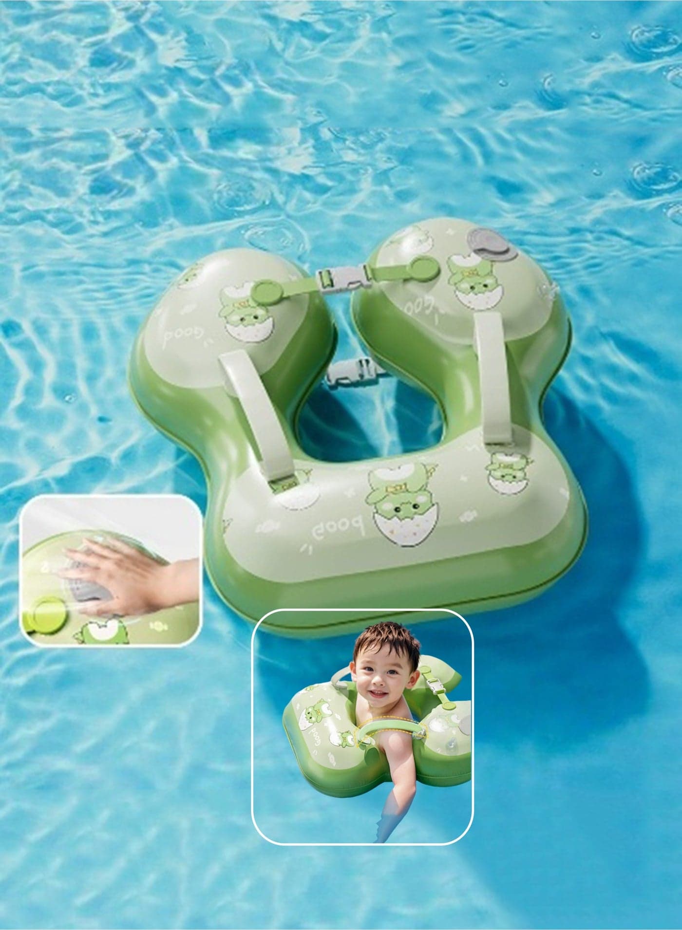 Baby Swimming Float for 15-36 Months,Baby Swim Ring Pool Inflatables for Kids Dinosaur Rubber Ring for Children Summer Beach Water Party Toys