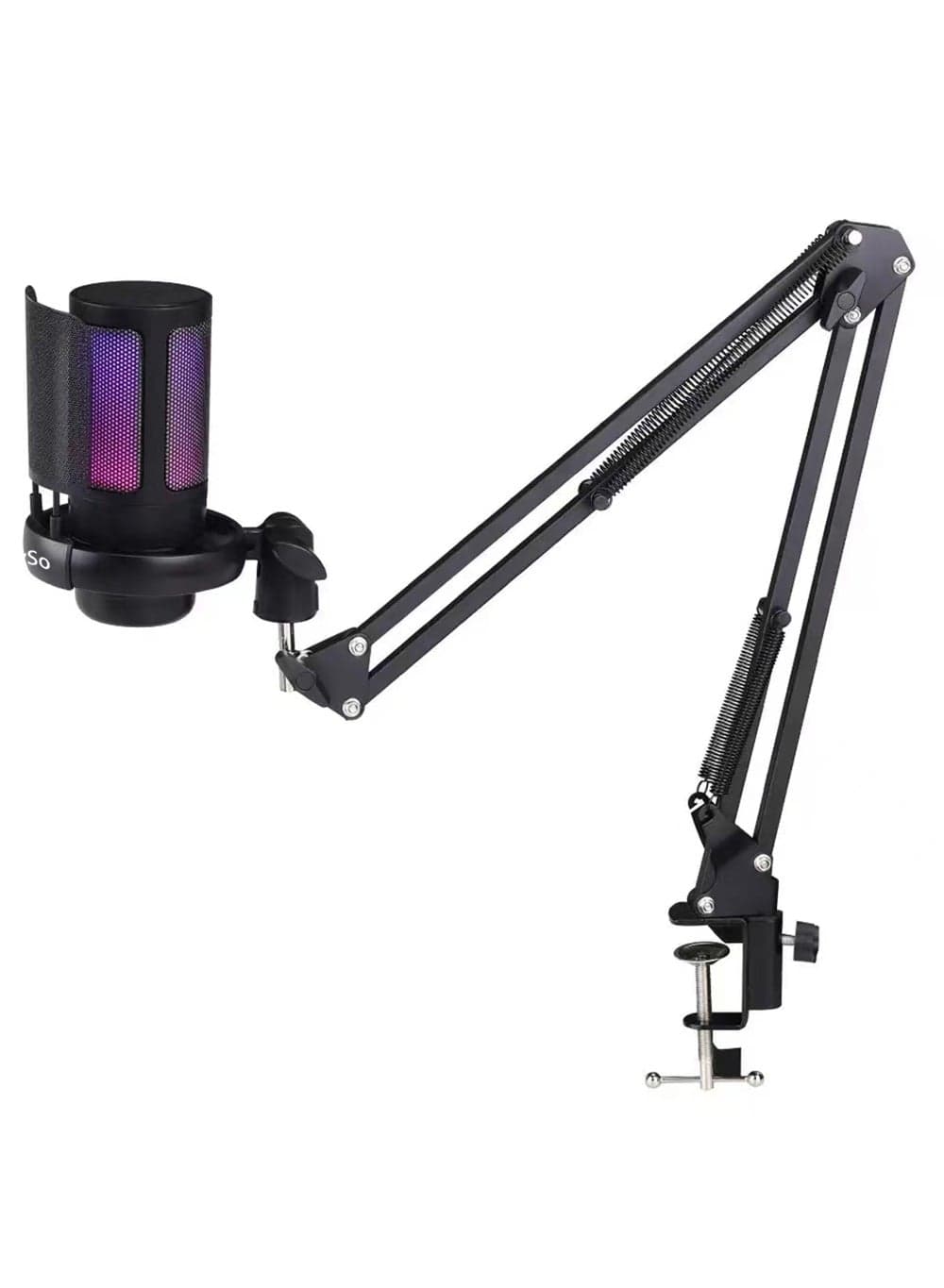Gaming PC USB Microphone Podcast Condenser Mic With Adjustable Arm Stand Pop Filter Mute Button For Streaming Twitch Online Chat Snapchat Computer Mic For PS4 PS5 PC Gamer Youtuber