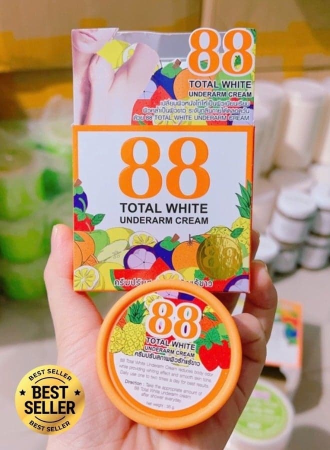 White Underarm Cream 35g Whitening Brightening Lightening for Dark Underarms Armpit Cream for Women and Men Safe Formula Fast Result Thailand Made