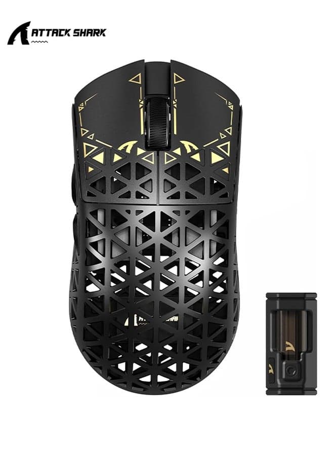 R5Ultra 8K Carbon Fiber Wireless Gaming Mouse with 42,000 DPI -PAW3950 MAX Sensor -42g Ultra-Lightweight -Nordic52840 -Wired/BT/2.4GHz Wirelss Programmable Mouse for PC/Mac