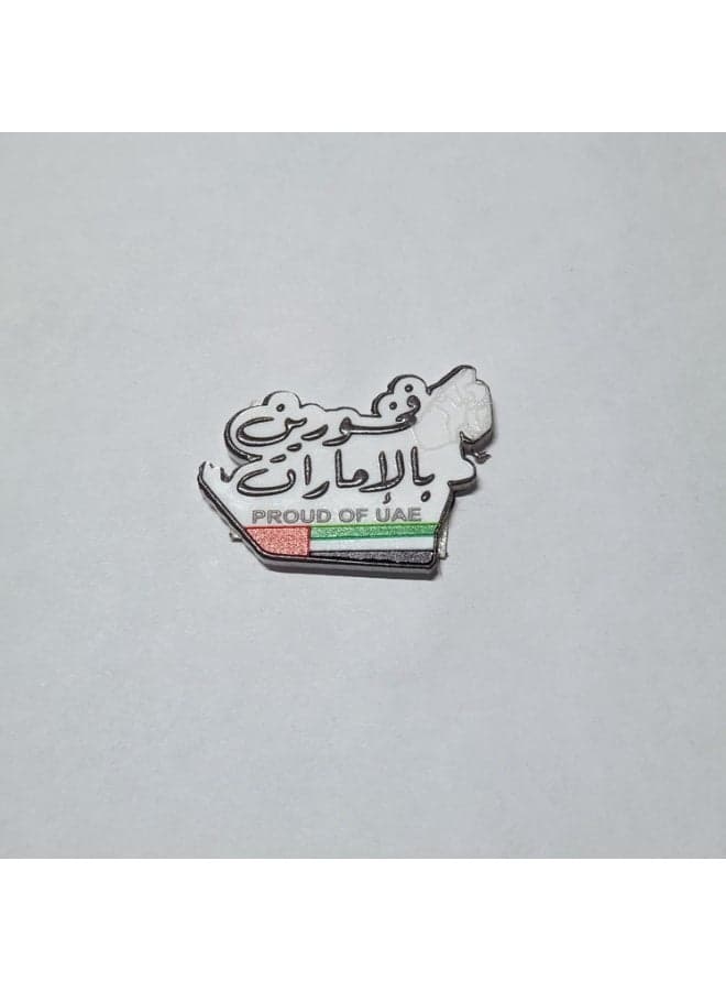 Kipfy Proud of UAE Map Shape Sticker, For Mobile Laptop Multi-colour, Glossy Finish, Self-Adhesive, Reusable, Outdoor Decoration,