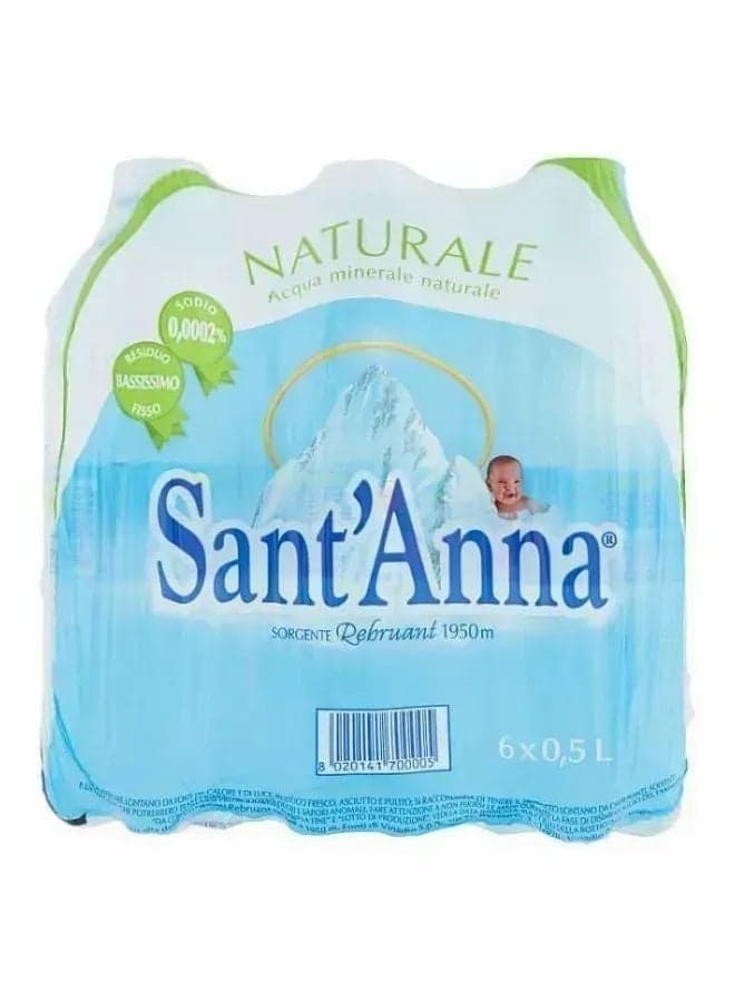 Natural Mineral Water, Pack Of 6, Italy