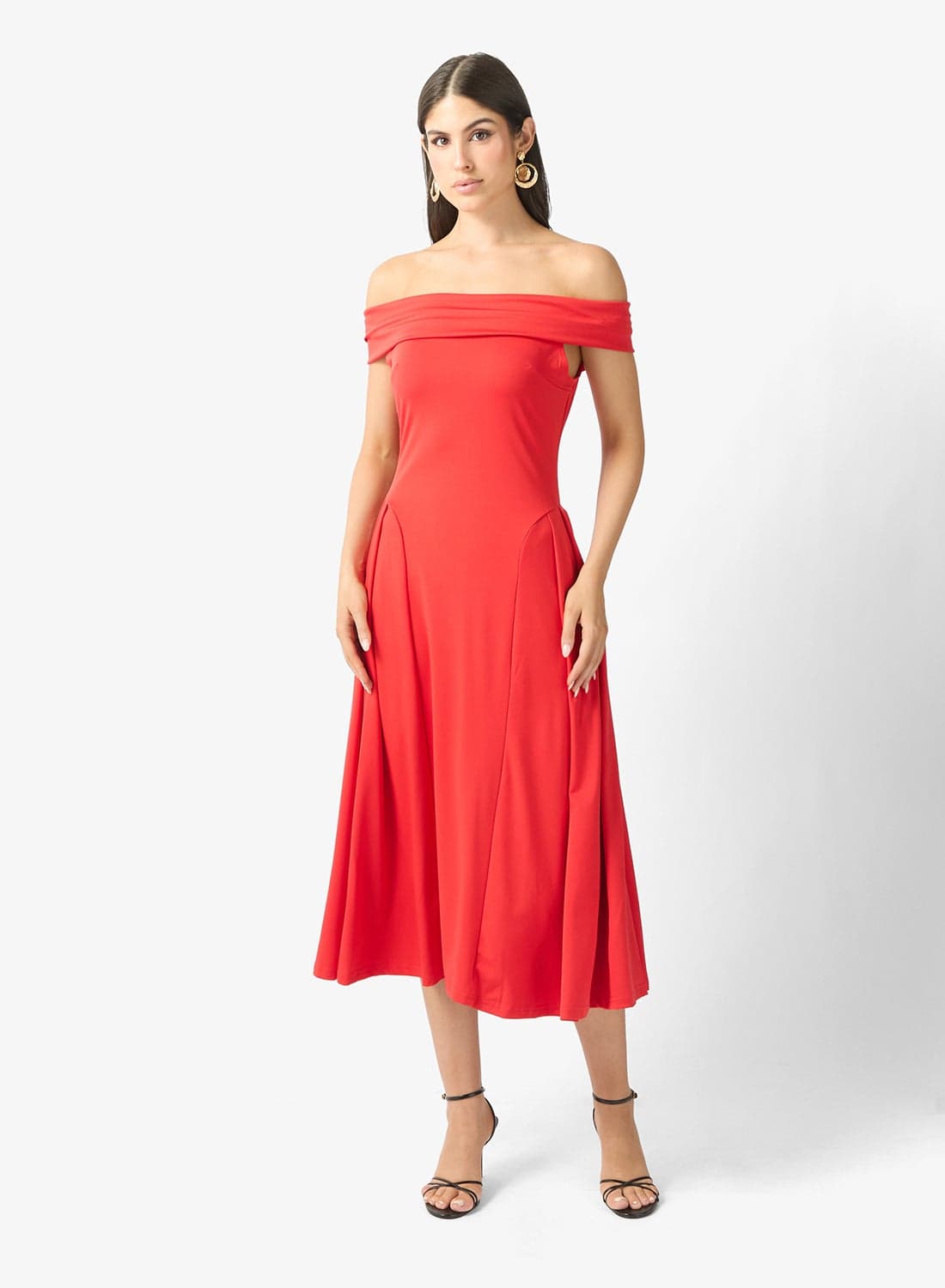 O ff Shoulder A-line Dress