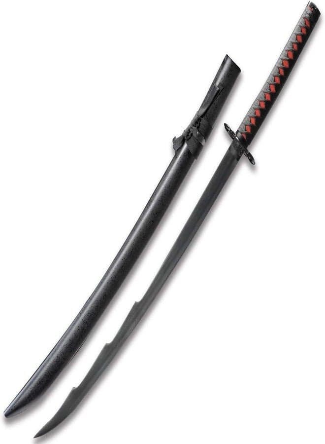 Ichigo Kurosaki Zanpakutou Wooden Sword | Bleach Anime Cosplay Katana – Tensa Zangetsu Inspired Wooden Sword for Fans & Collectors