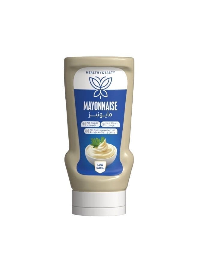 Healthy & Tasty Mayonnaise 340 ml, Low Carb, Low Fat, No Starch, No Added Sugar, No Soy Oil, No Hydrogenated Oil