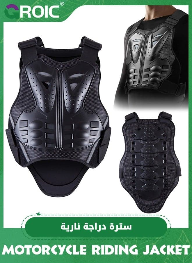 Motorcycle Armor Vest Protector,Motocross Body Guard Vest Skiing Riding Skating Anti-Fall Vest Protective Gear,Mountain Bike Off-Road Racing MTB Chest Protector