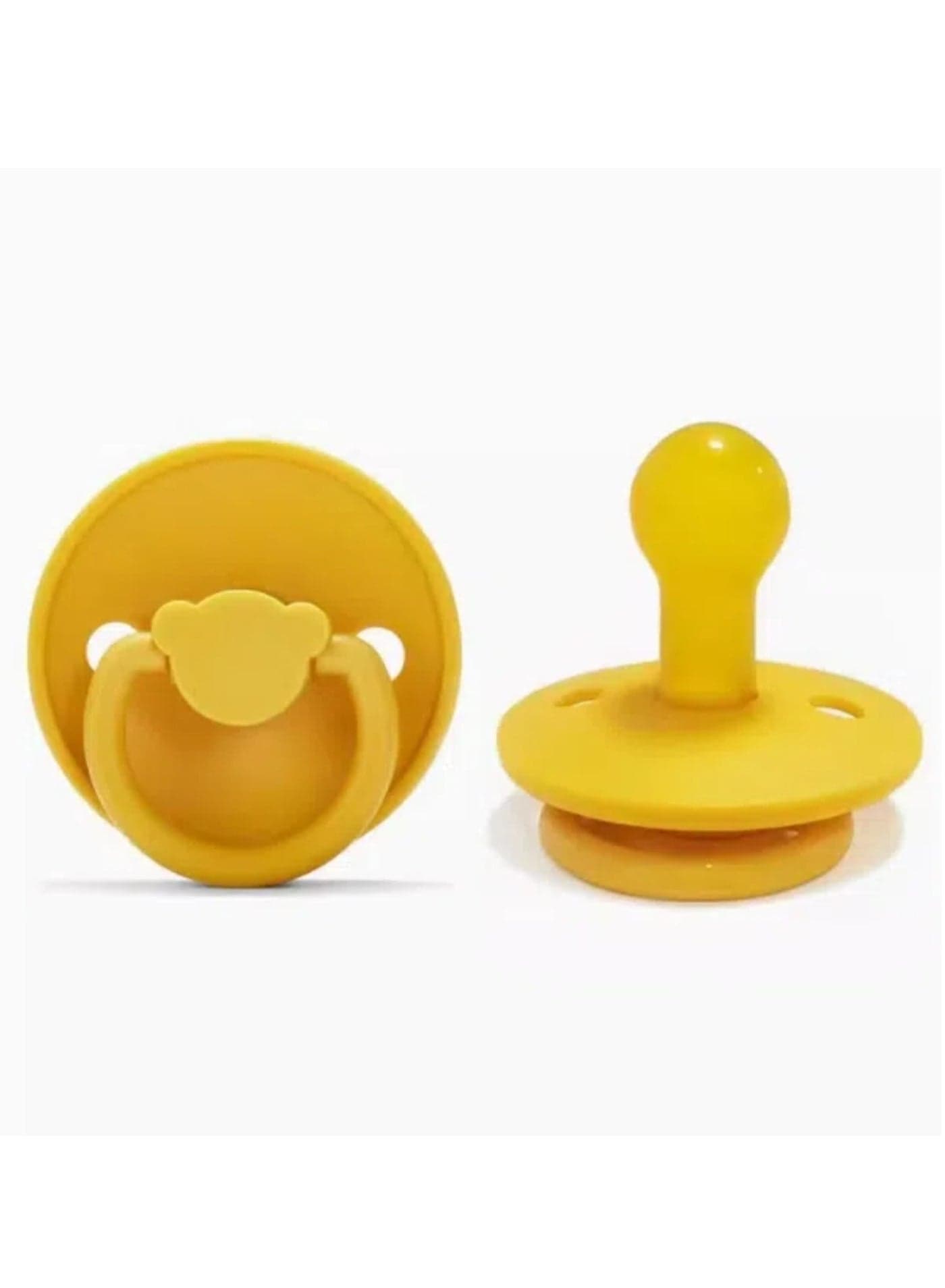 Baby Pacifiers | 1-Pack Soothers | Panda Nipple | BPA-Free Natural Latex Food Grade | Super Soft Bite Resistance | Sleep Anti-Flatulence | Baby Teething Toy | Yellow