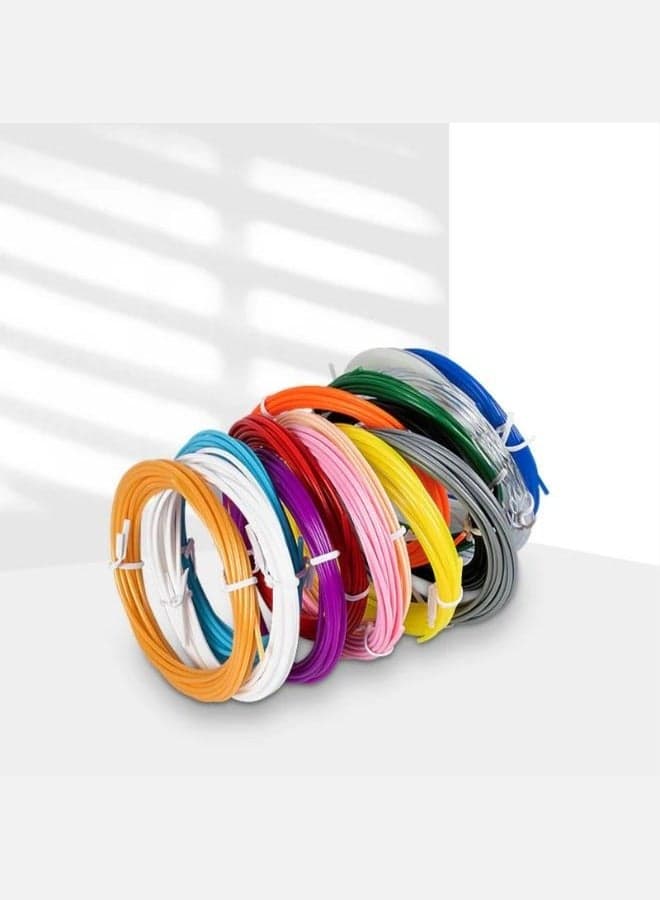 10 pieces 3D Printing Pen Filament Low Temperature Refill Color Random 1.75MM Use For Creativity 3D Pen & 3D Printer Colours Set for Children