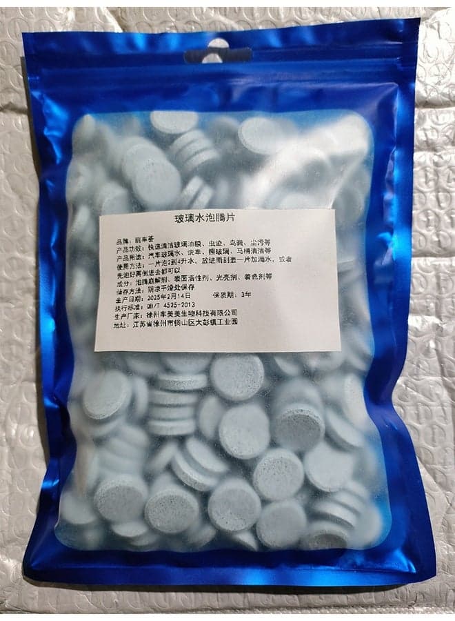 100 Pieces Car Windshield Washer Tablets, Car Glass Wiper Fluid Concentrated Clean Tablets, Glass Cleaner Tablet, Multipurpose Cleaner, Auto Windshield Cleaner Glass Cleaning Remove Glass Stains