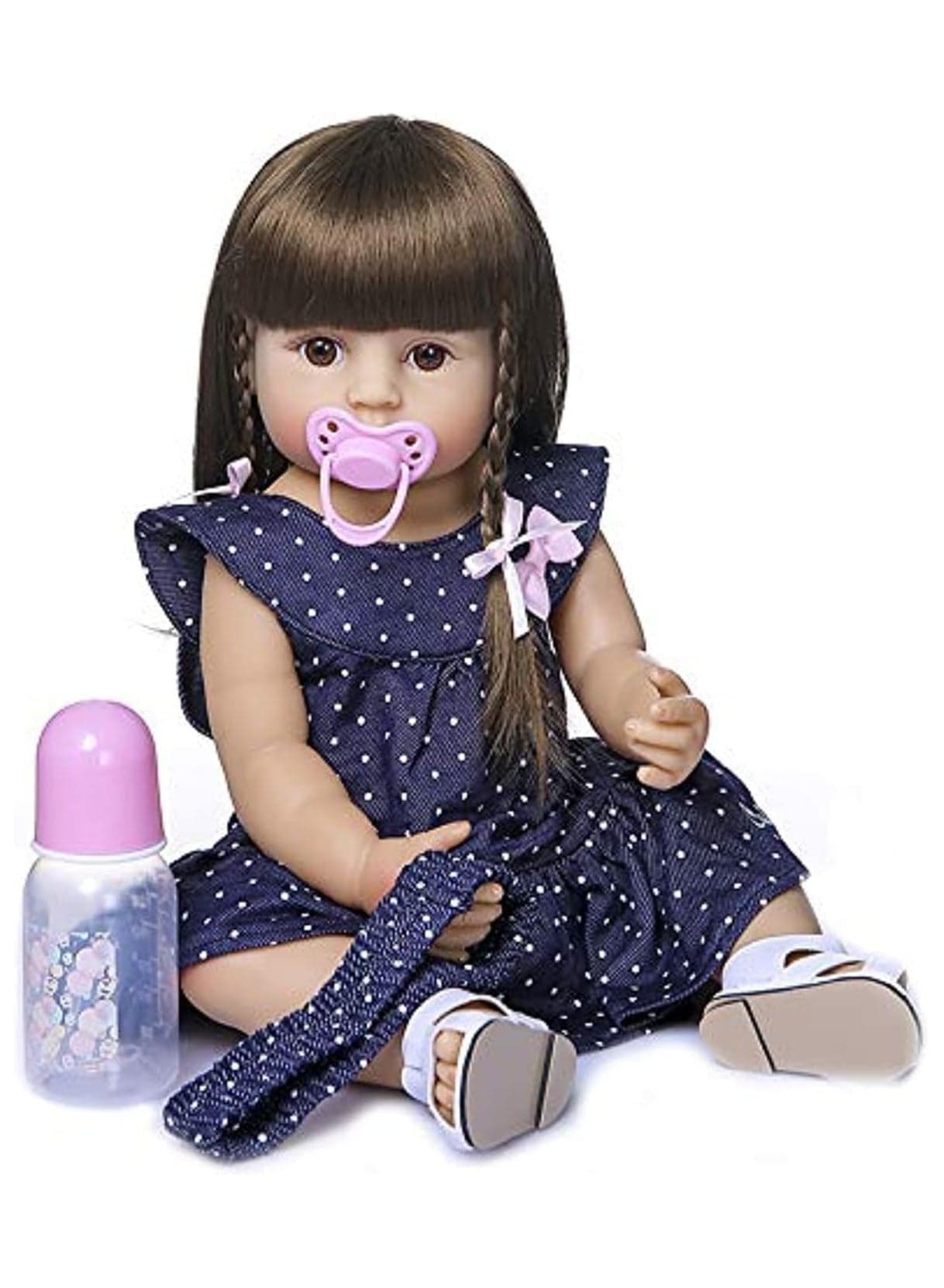 22 inch Reborn Baby Doll Soft Full body Silicone vinyl Doll Newborn real like Baby Doll Girl Toy Gift Dolls A