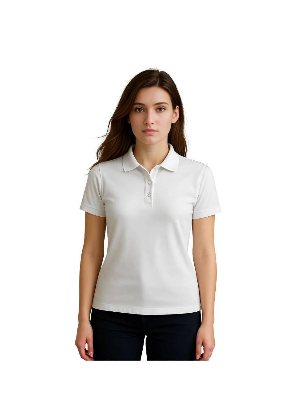 Women's Regular-Fit Golf Polo T-shirt Pure Cotton Short Sleeve 220 GSM Basic Colors