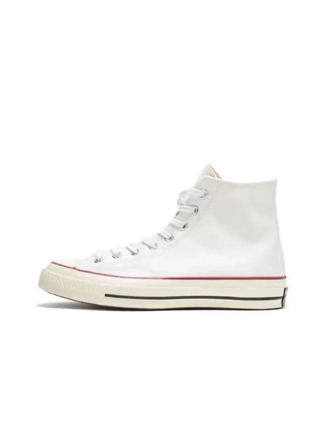 White High - Top Canvas Sneakers