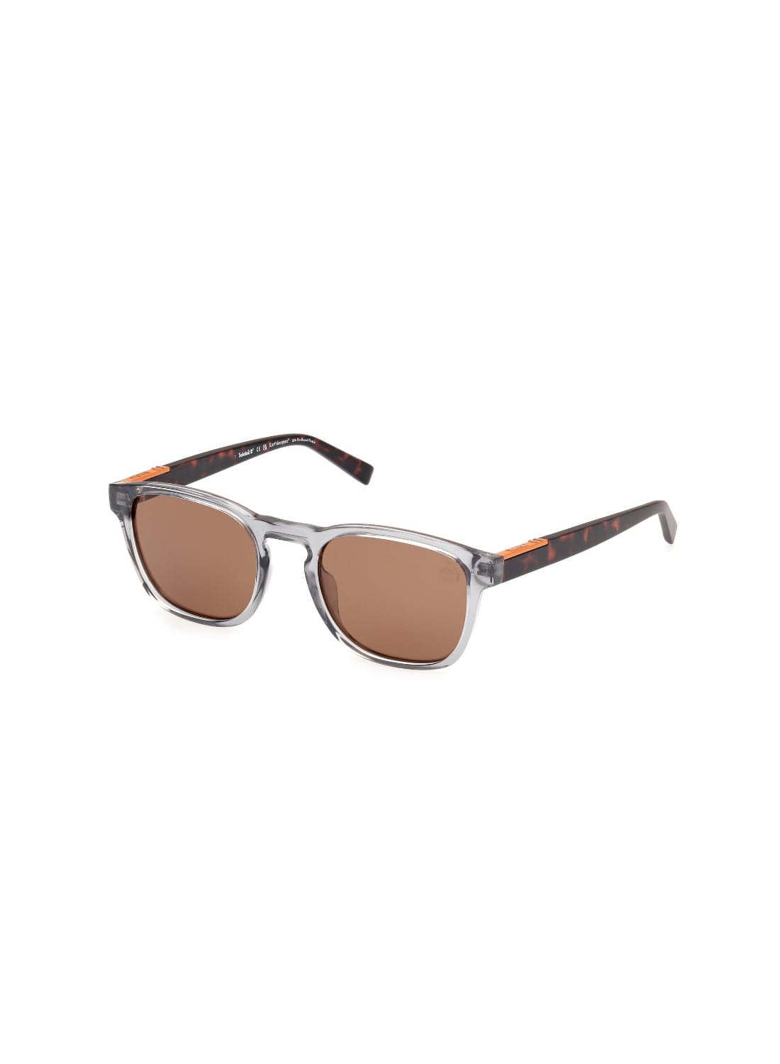 Men's Round Shape Sunglasses TB0000720H52 Lens Size: 52 Millimeter - Shiny Grey