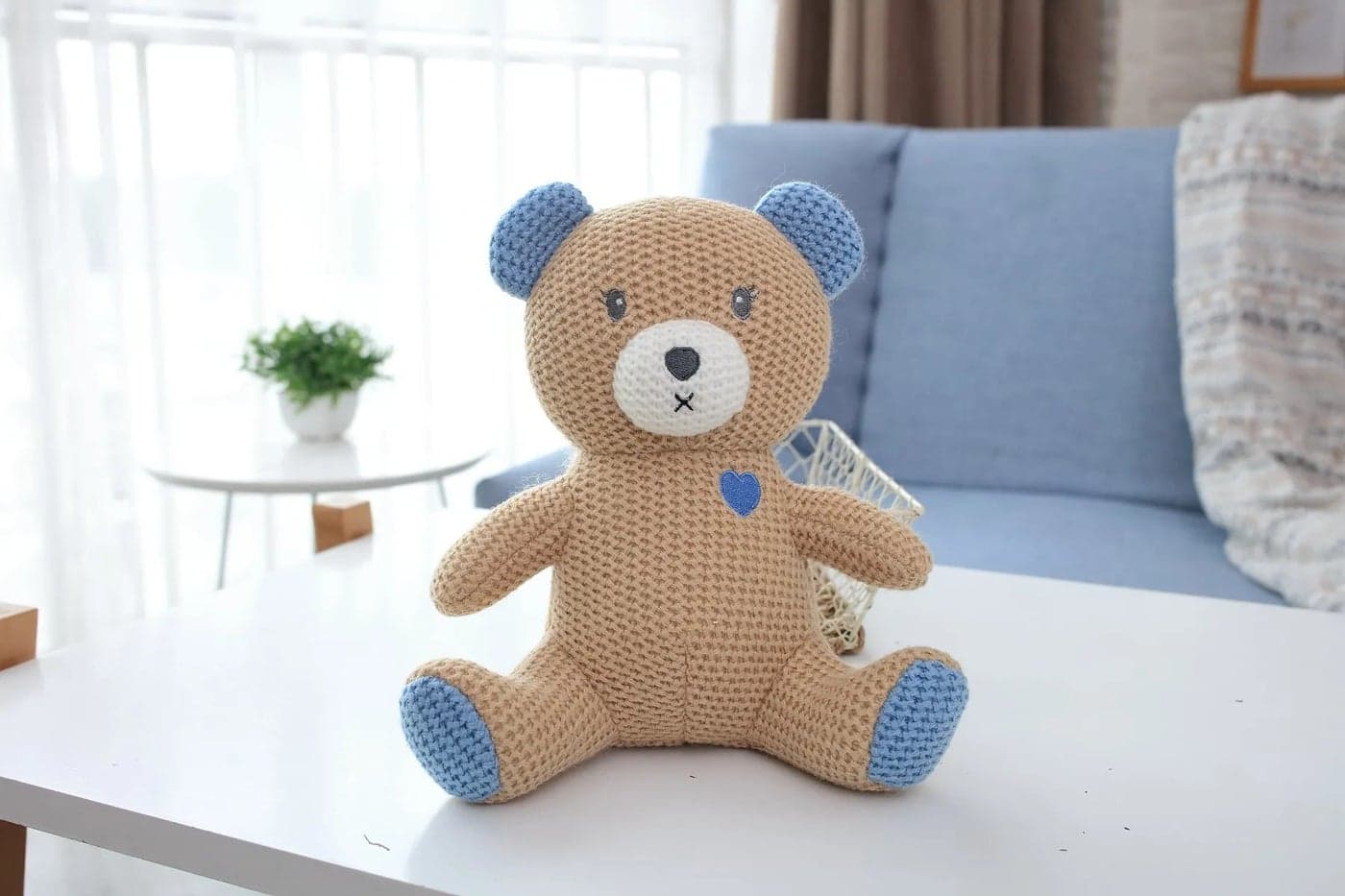 Wholesale Knit Amigurumi Stuffed Animal Toys – Teddy Bear & Dinosaur Plush Dolls, Baby Crochet Soft Cuddly Toys for Kids