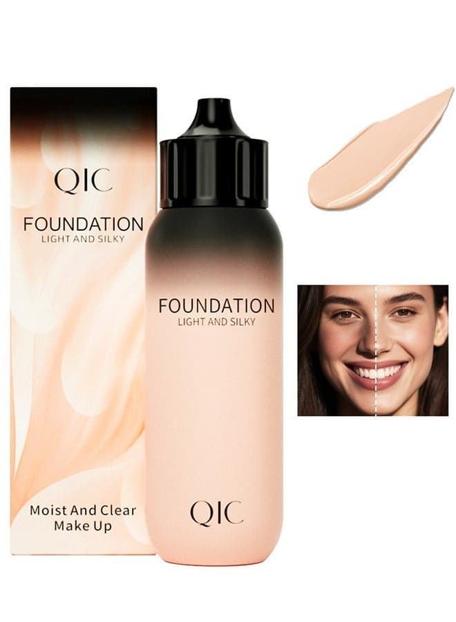 Foundation Cream Makeup Light and Silky Foundation Infallible 24H Fresh Wear Foundation Full Coverage Longwear Weightless Smooth Finish Water Proof Moist and Clear 30g (M02 NATURAL COLOR)